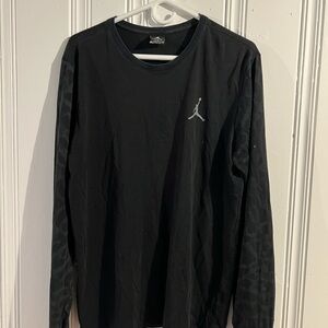Jordan Men's Black Long Sleeve Tee